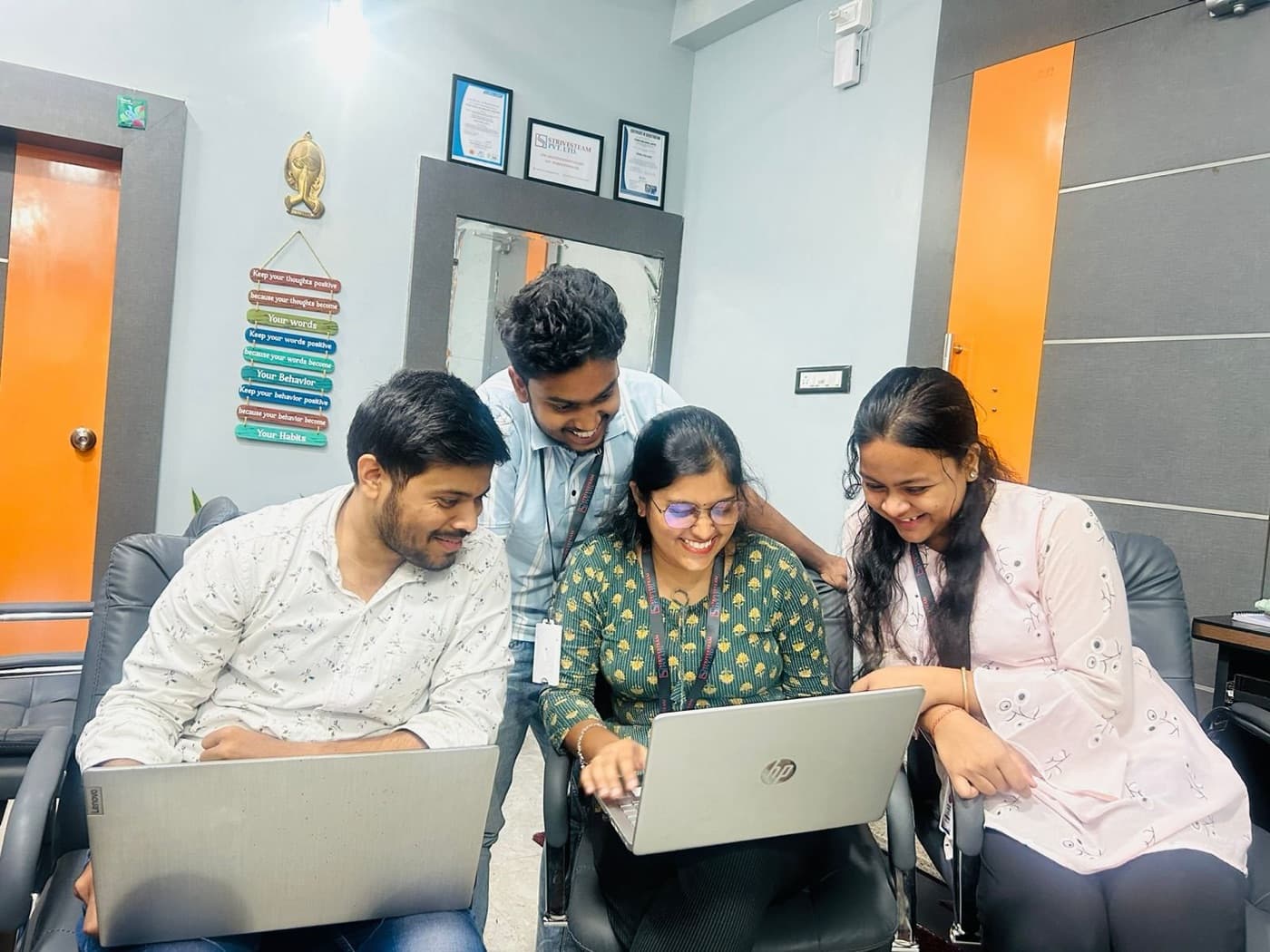 StriveSteam engineers working together at the Bhubaneswar office